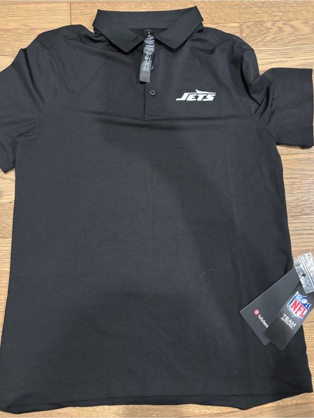 Lululemon Men's Black Polo Shirt - jet Team Logo